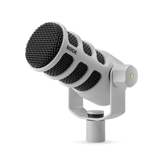 Rode PodMic Cardioid Dynamic Broadcast Microphone - White
